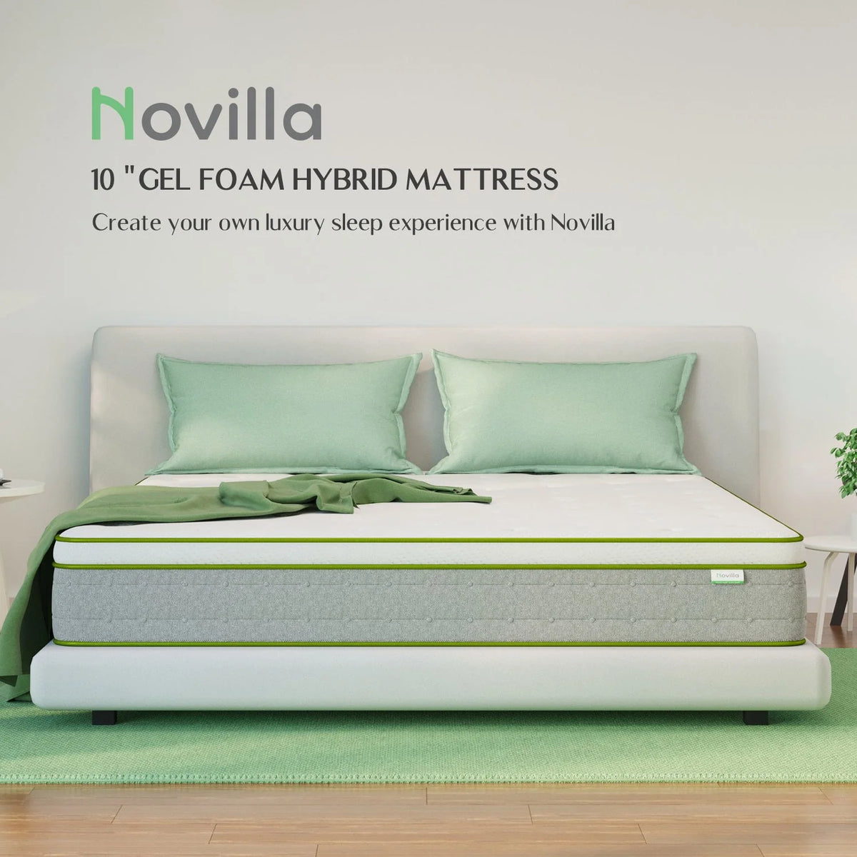 Queen Size Gel Memory Foam Hybrid Mattress O645