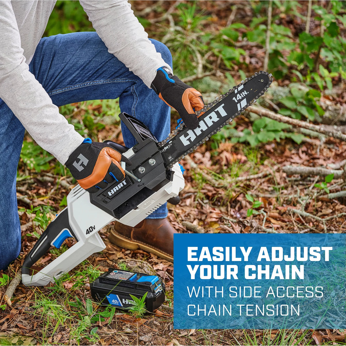 14-inch Battery-Powered Brushless Chainsaw Kit L627