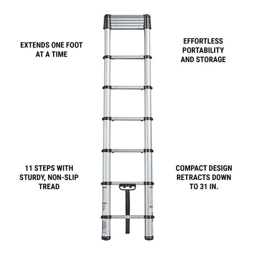 14 ft. 250 lb. Portable Telescoping Ladder Y35291