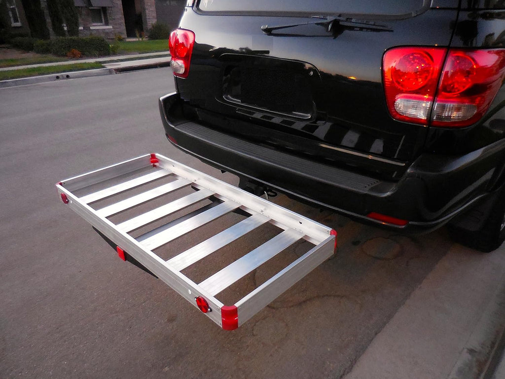48 x 21 Hitch Mount Aluminum Cargo Carrier H765489