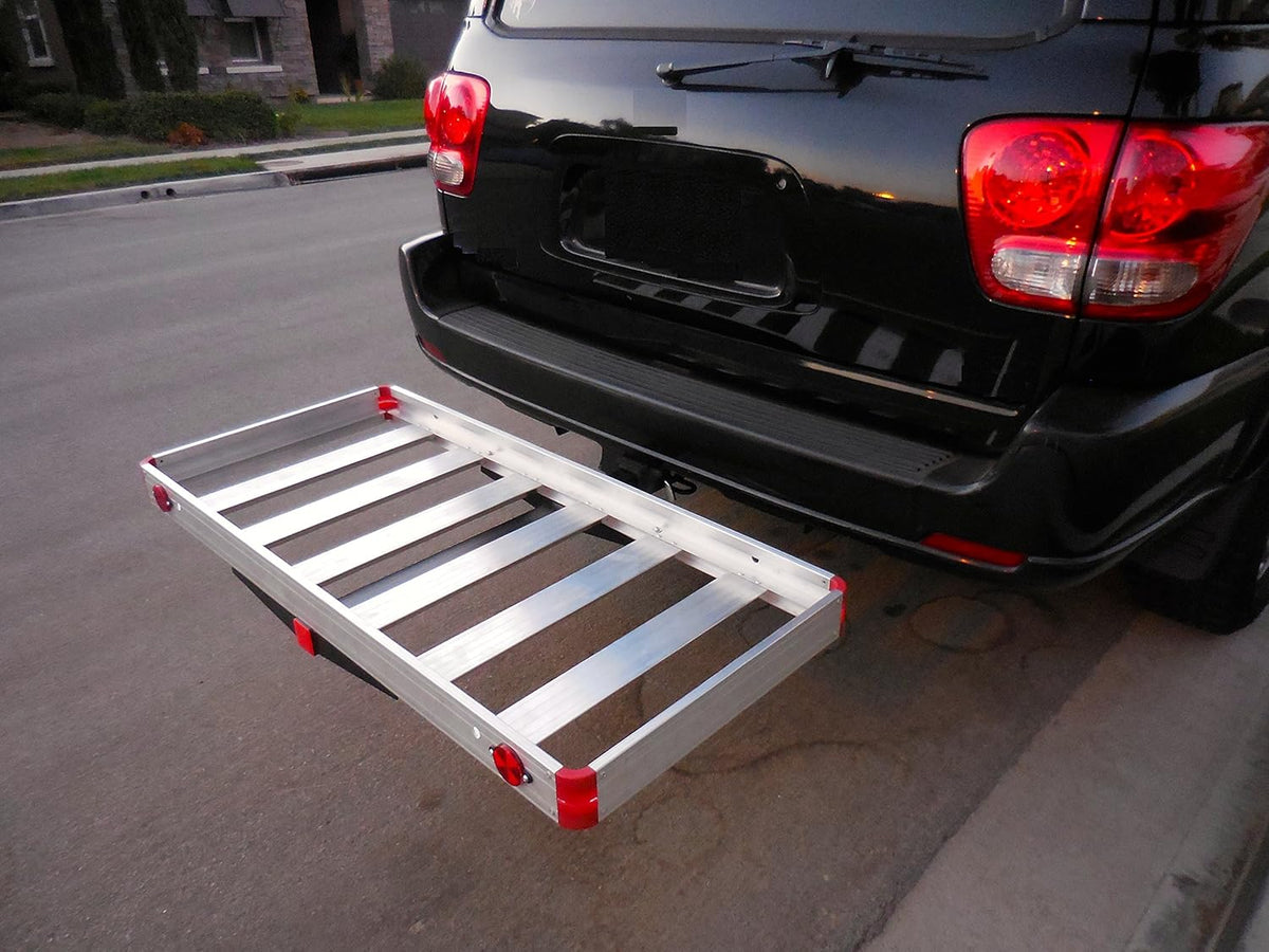 48 x 21 Hitch Mount Aluminum Cargo Carrier H765489