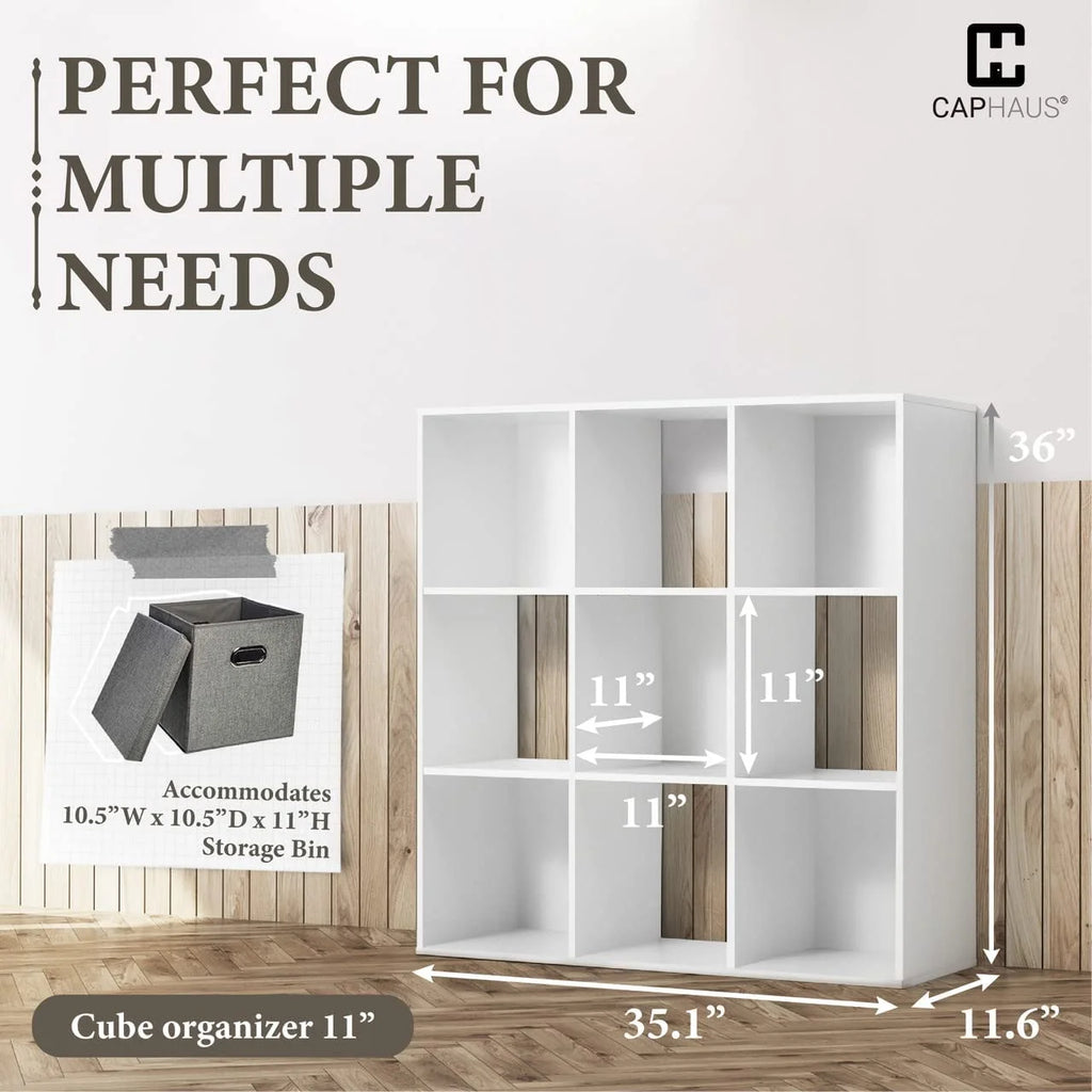 11-Inch Cube Organizer Bookcase with Divider C18516