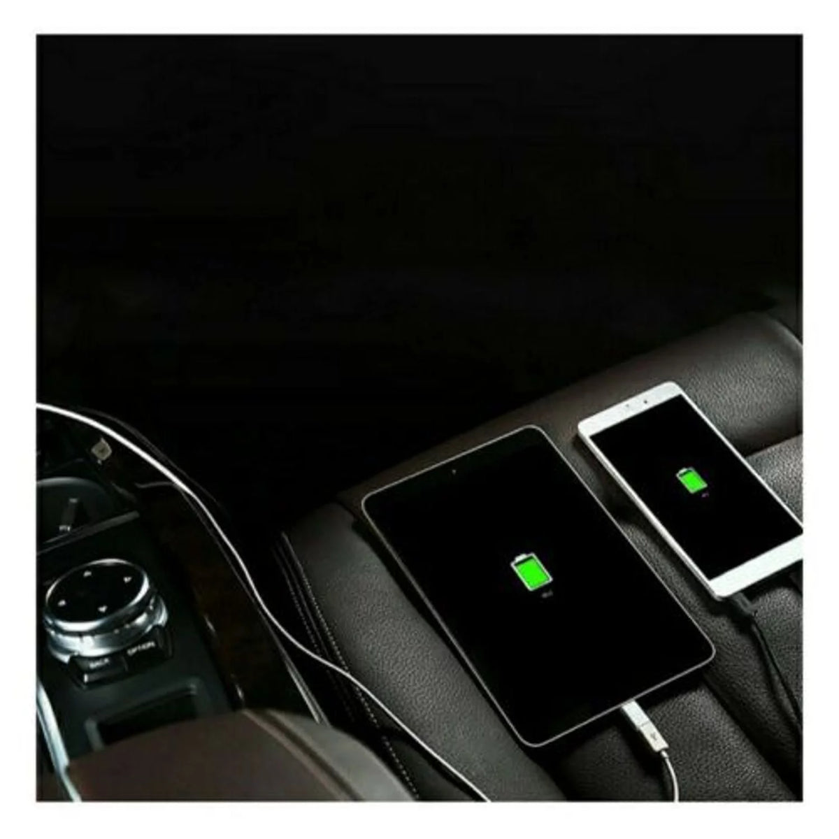 Backseat Car Charger, 4 USB Ports (2pk) A73946
