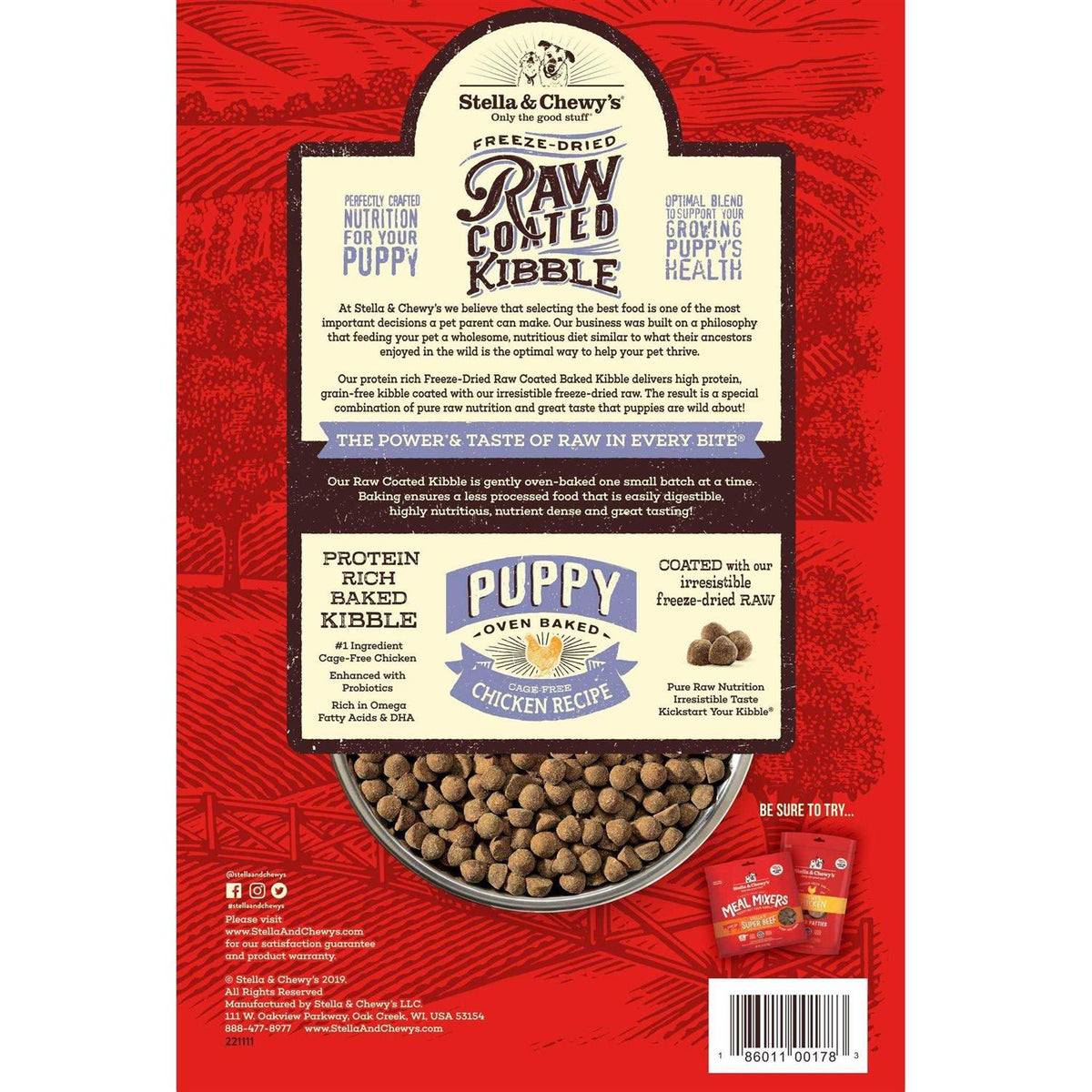 Puppy Raw Coated Kibble M67451