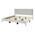 Solid Wood & Velvet King Size Bed P844084