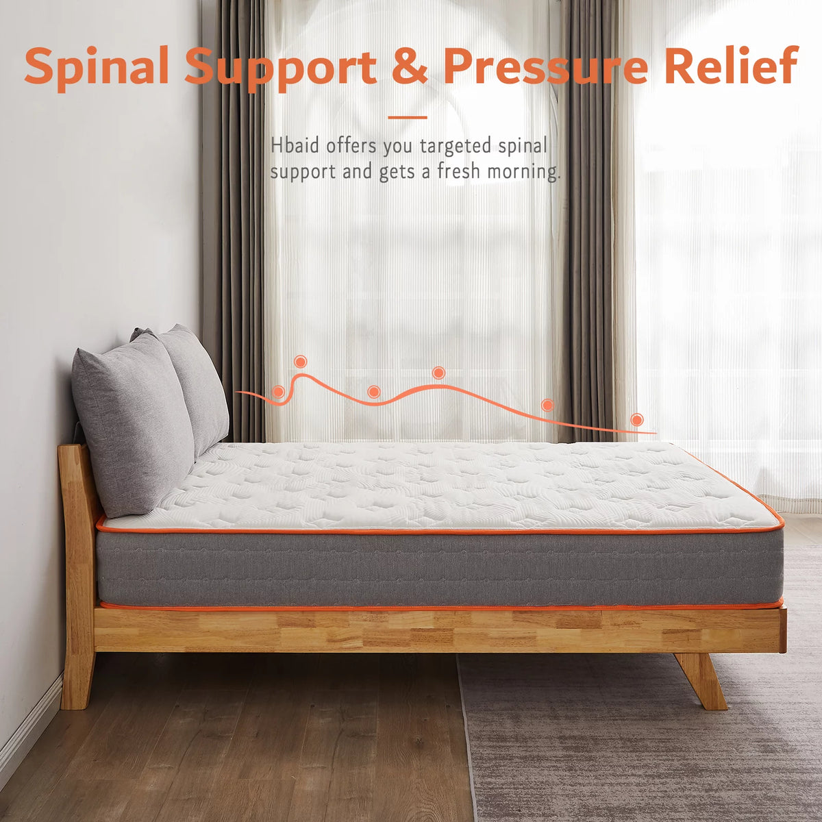 Twin Cooling Gel Memory Foam Hybrid Mattress R2948