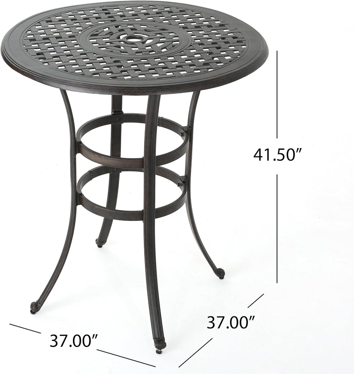 Cast Aluminum Round Bar Table H36136