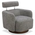 Swivel Accent Barrel Chair with Adjustable Backrest E8399