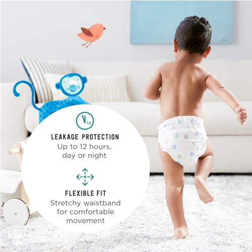 Hypoallergenic Size 5 Diapers, 132 Count X384932