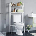 2-Tier White Over the Toilet Bathroom Shelf M94050