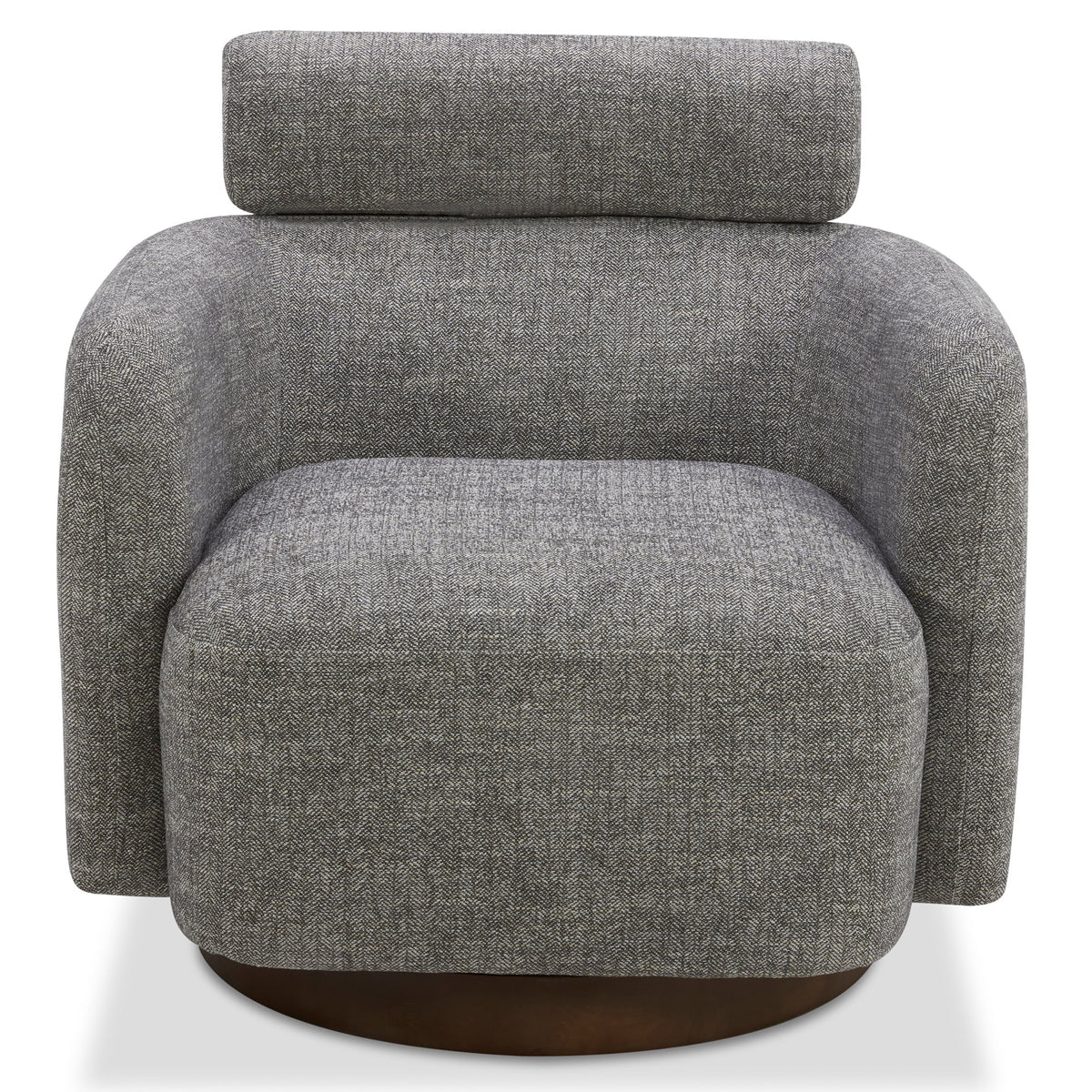 Swivel Accent Barrel Chair with Adjustable Backrest E8399