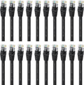 Cat5e Ethernet Patch Cable 3 Feet Black J327012