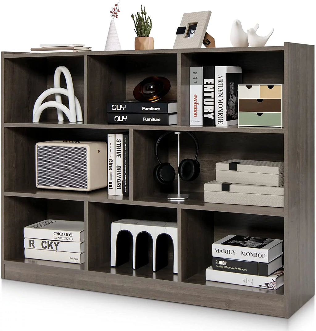 3 Tier 8 Cube Wood Storage Bookcase F3939