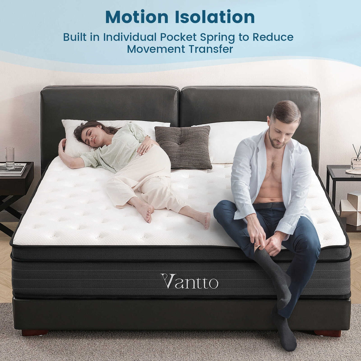 10 Inch Memory Foam Hybrid Twin Mattress J579665