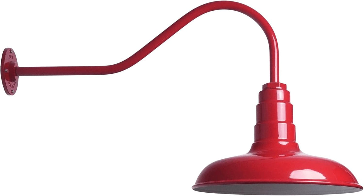 Gooseneck Barn Light 16 Gooseneck Black H580