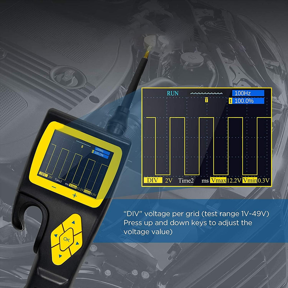 Car Electrical Circuit Tester with 2.4 LCD Display Z288