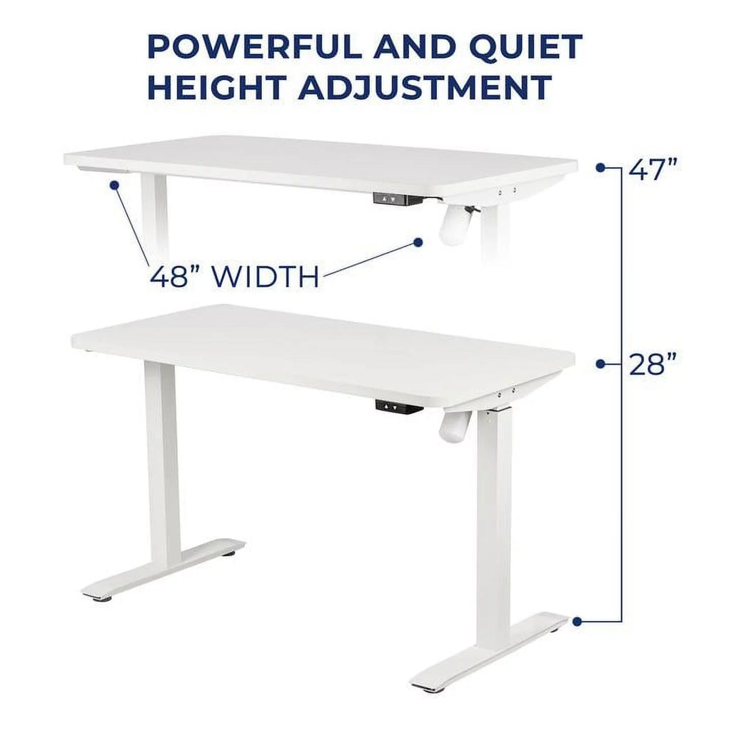 Electric Height Adjustable Desk 24*48 inch White I195719