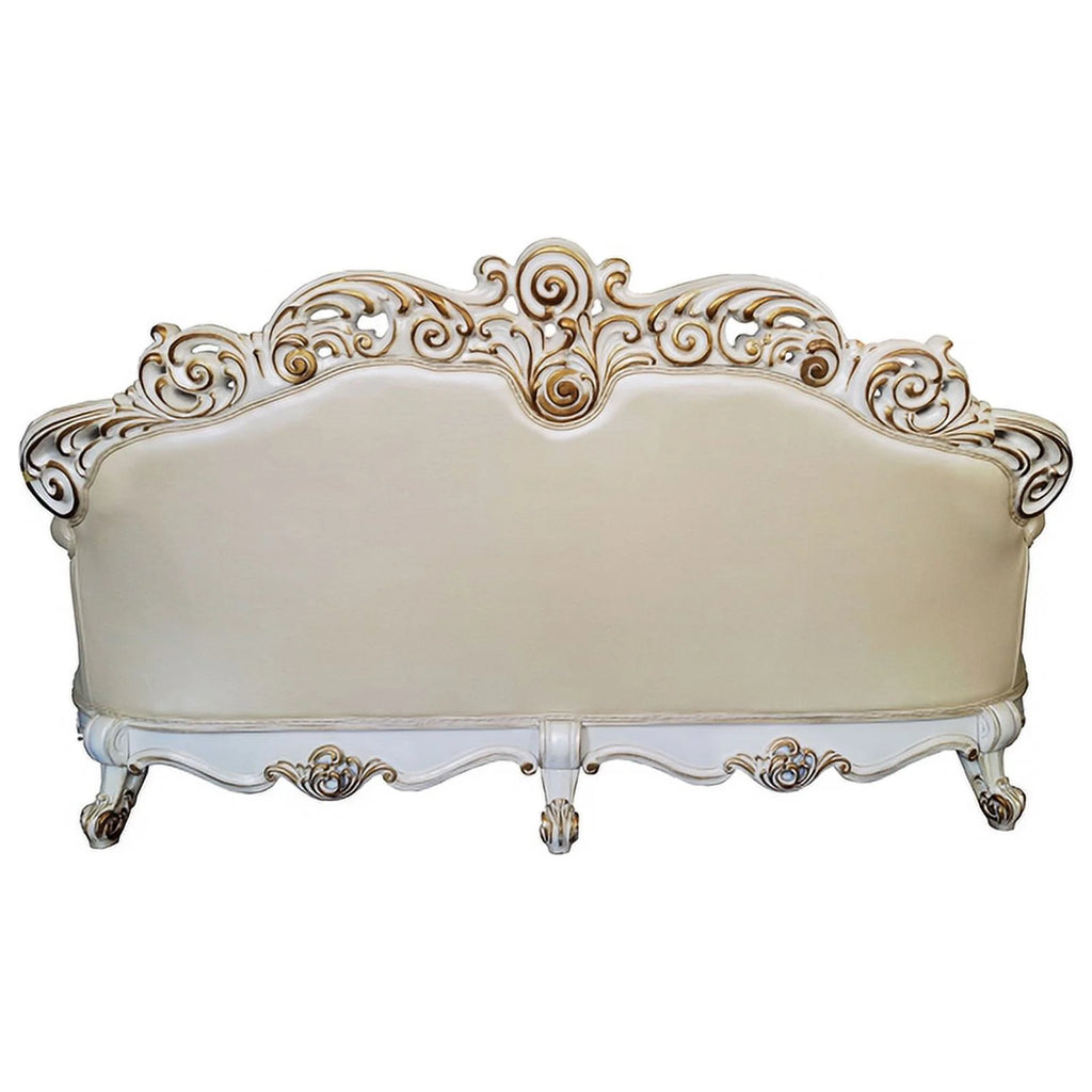 Champagne PU Sofa with 5 Pillows S454139