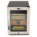1.2 cu. ft. Stainless Steel Digital Cigar Humidor with Spanish Cedar Shelves J3066