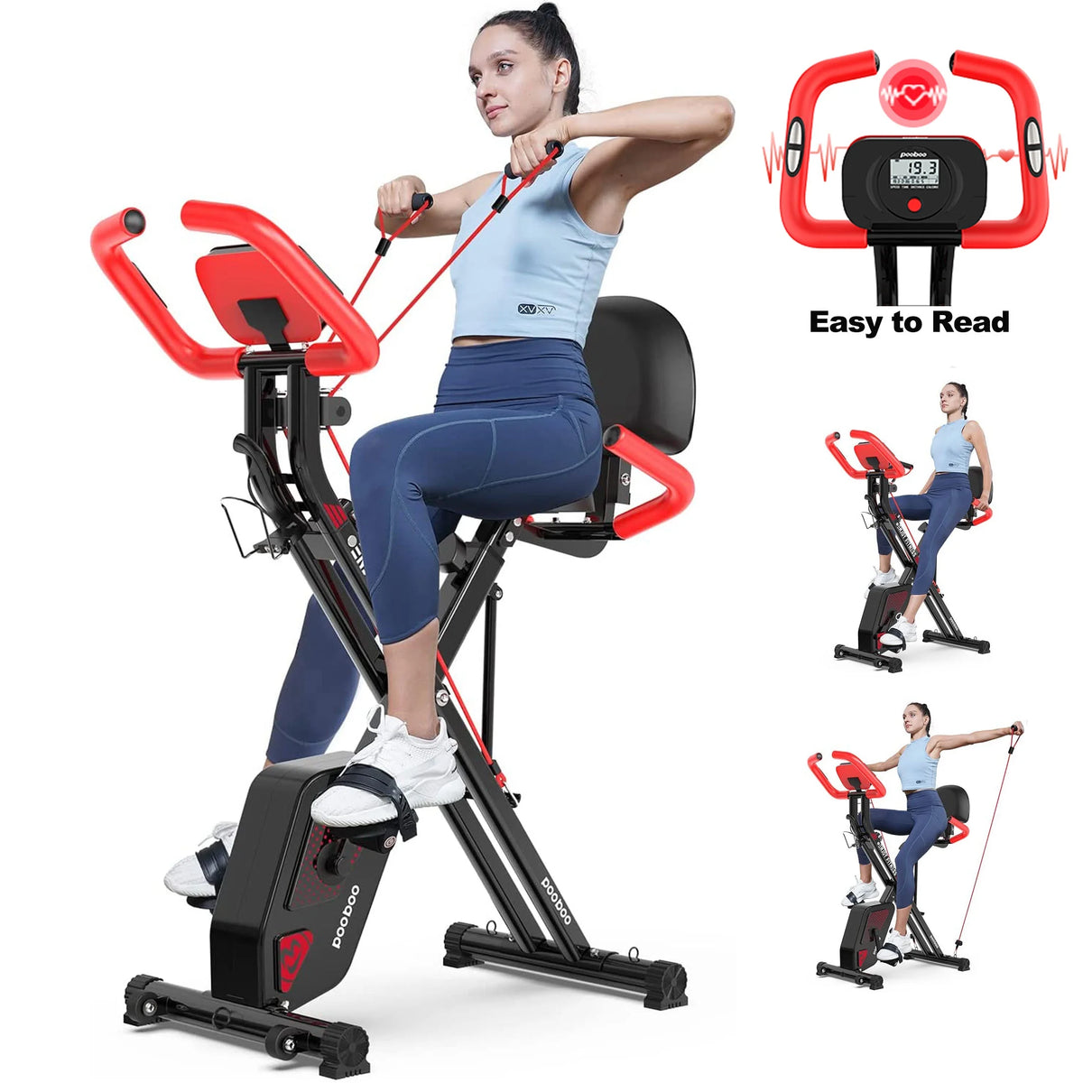 4in1 Folding Exercise Bike F8273