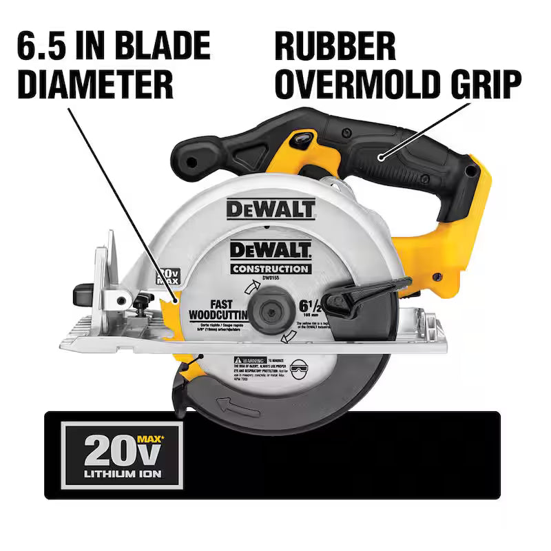 20V MAX Cordless 6-1/2 in. Circular Saw with Battery and Charger Y948005