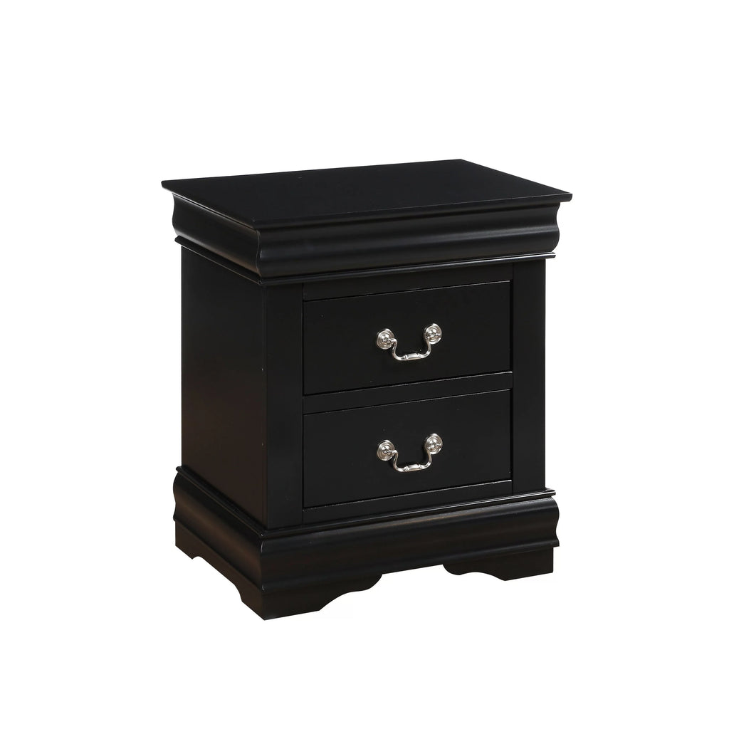 Black Wood Nightstand R588553