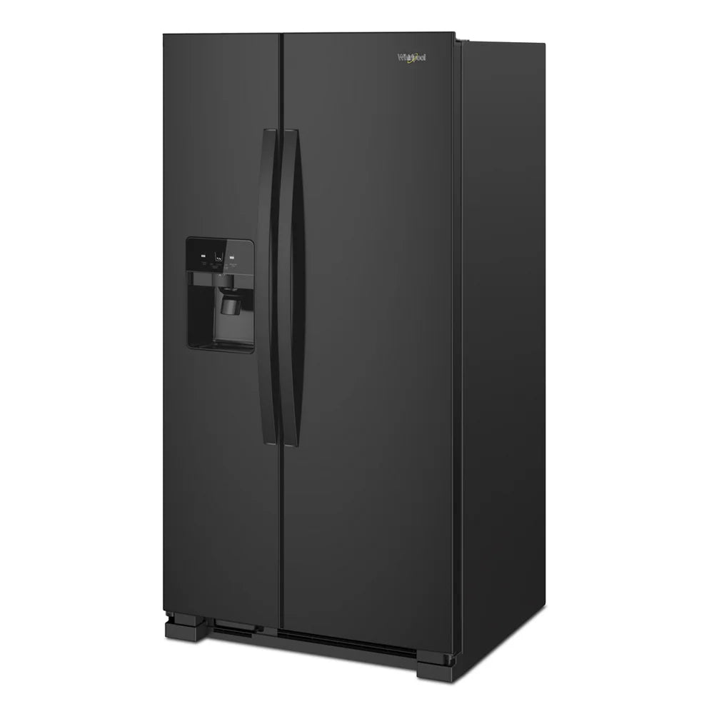 25 cu ft. Side-by-Side Refrigerator in Black H557