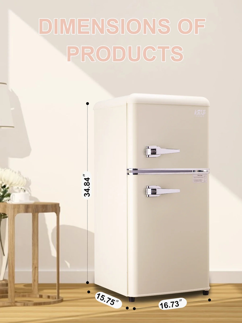 3.5 Cu.ft Mini Fridge with Freezer E6000