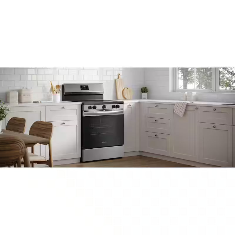 5 Element Freestanding Electric Range in Stainless Steel Q973093