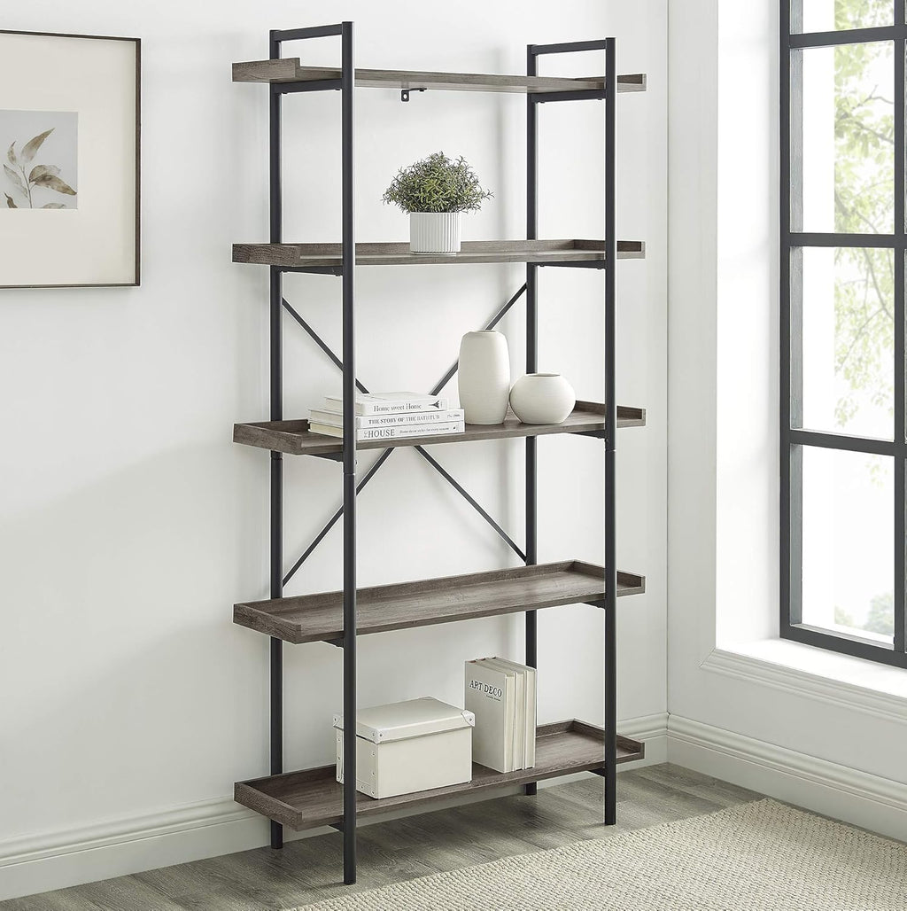 Brown 34 Inch Wood Storage Cabinet R7907