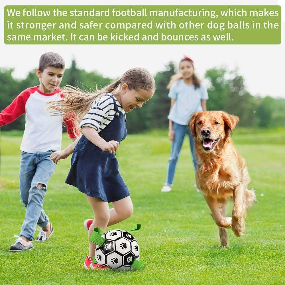 Dog Toys Soccer Ball with Straps Interactive Dog Toys Y328