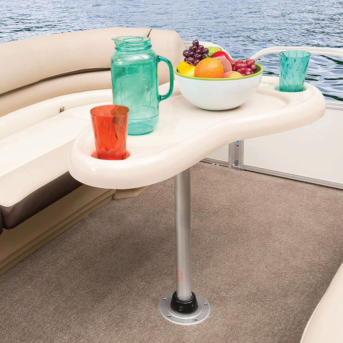 Height Adjustable Swivel Table Leg with Stable Base Ring S514874