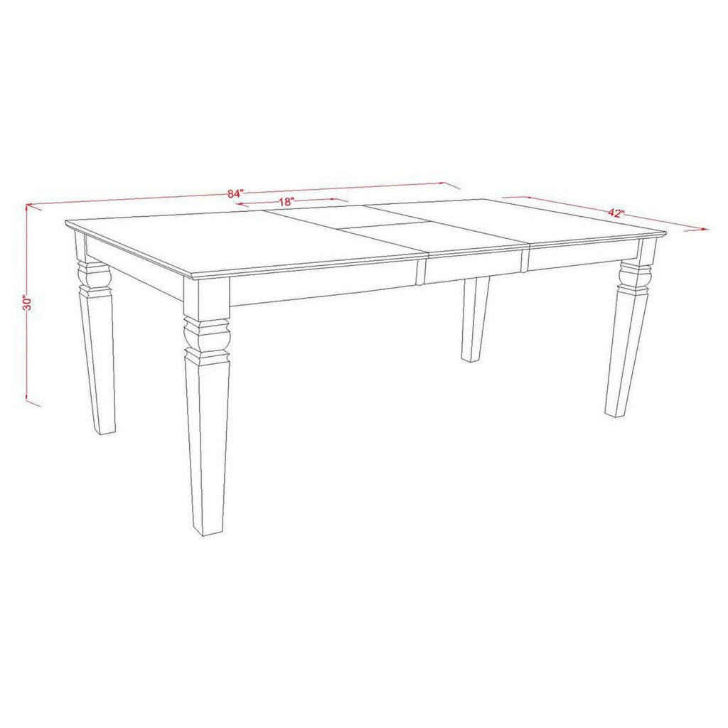 9 Piece Black Wood Dining Table Set A32321