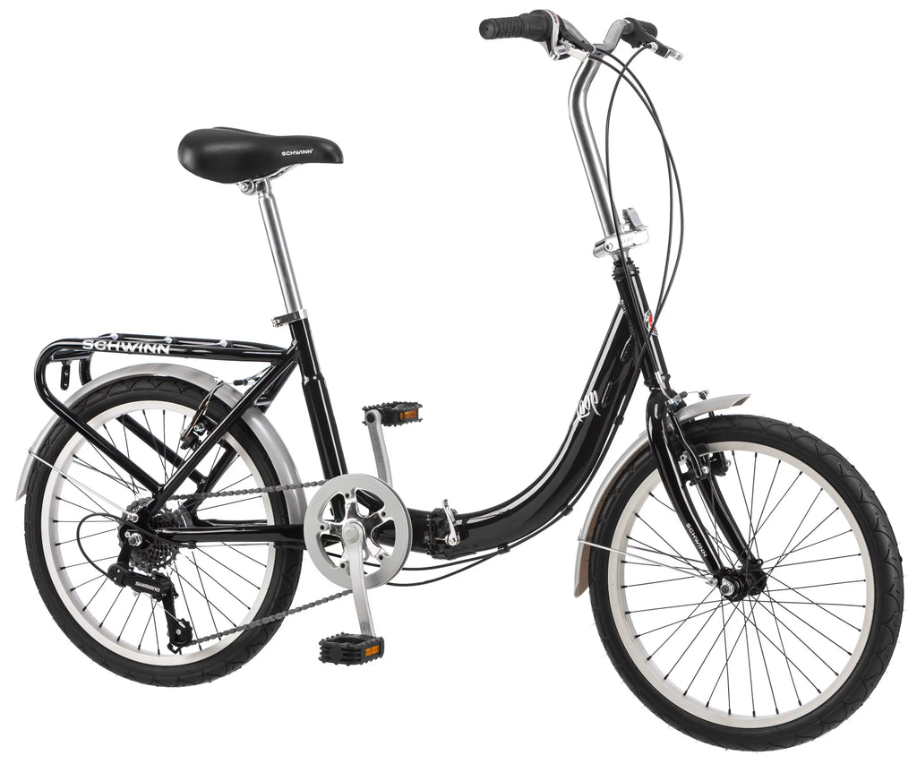 Folding Commuter Bike, 20-inch wheels, Black Y908