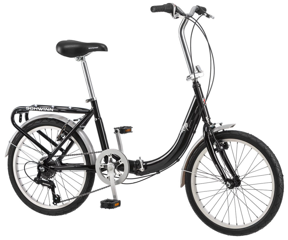 Folding Commuter Bike, 20-inch wheels, Black Y908