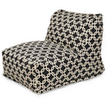 Black Indoor Outdoor Chair Lounger Bean Bag 36 in L x 27 in W x 24 in H U67931