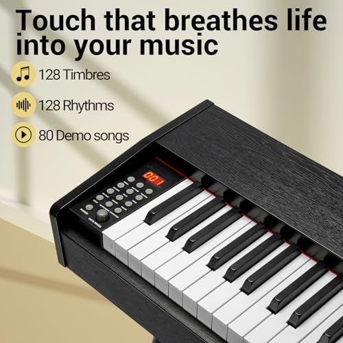 88 Key Weighted Hammer Action Digital Piano with Triple Pedal M727