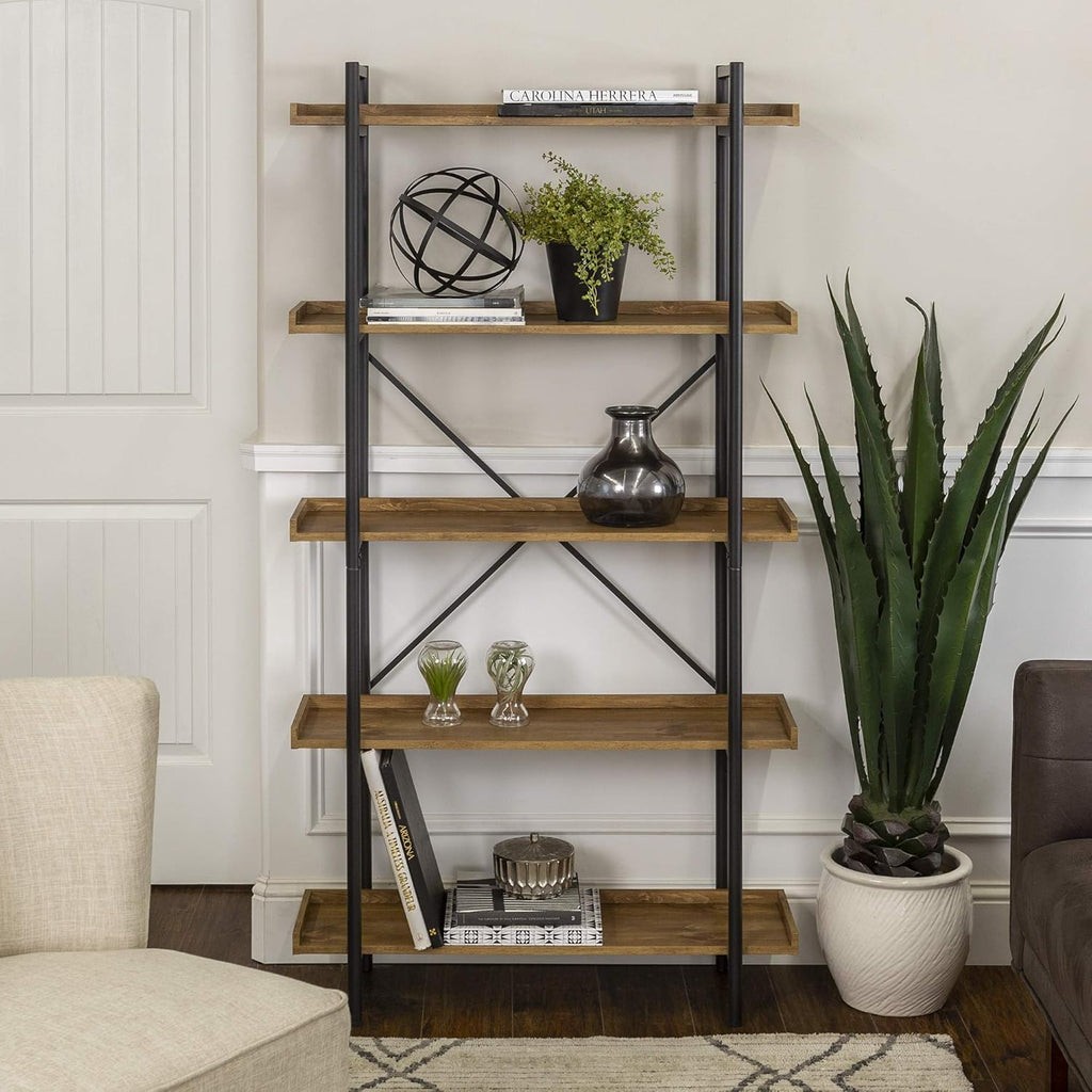 Brown 34 Inch Wood Storage Cabinet R7907