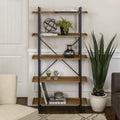Brown 34 Inch Wood Storage Cabinet R7907