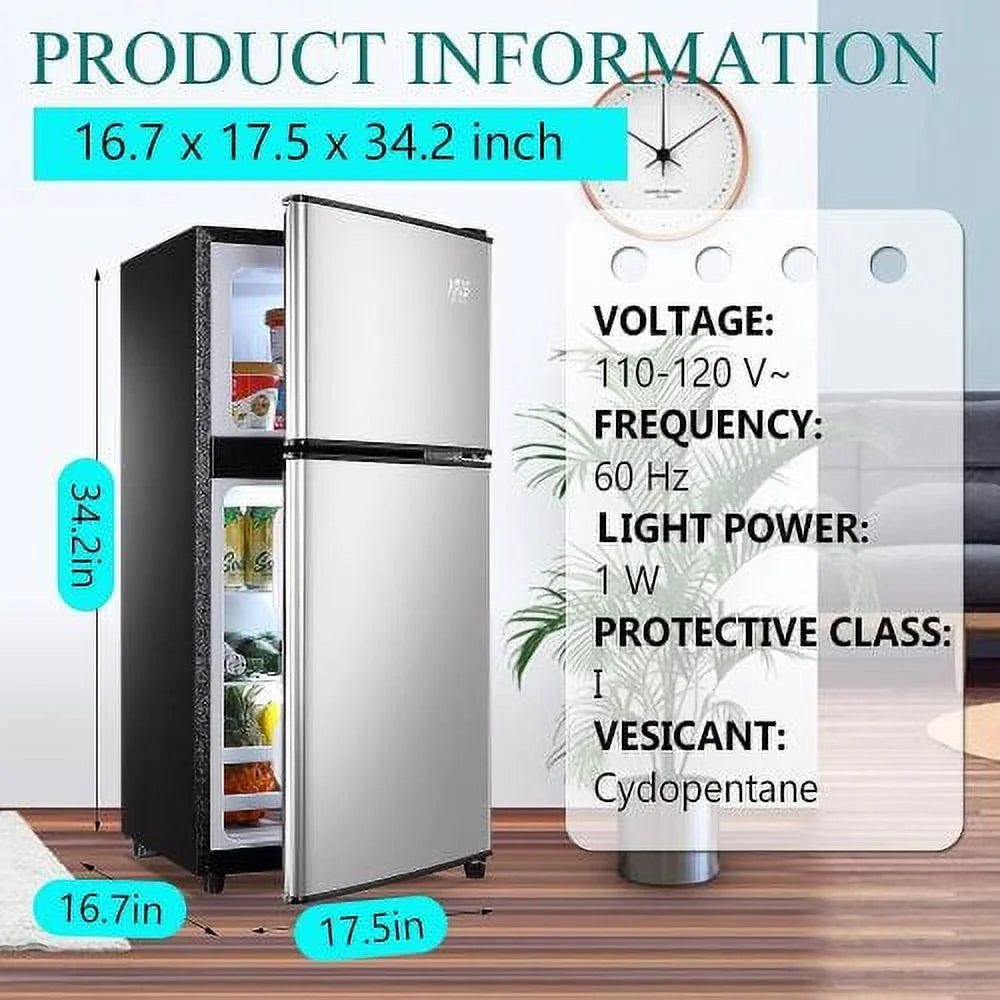3.5 Cubic Feet Mini Fridge with Freezer and 2 Door G3030