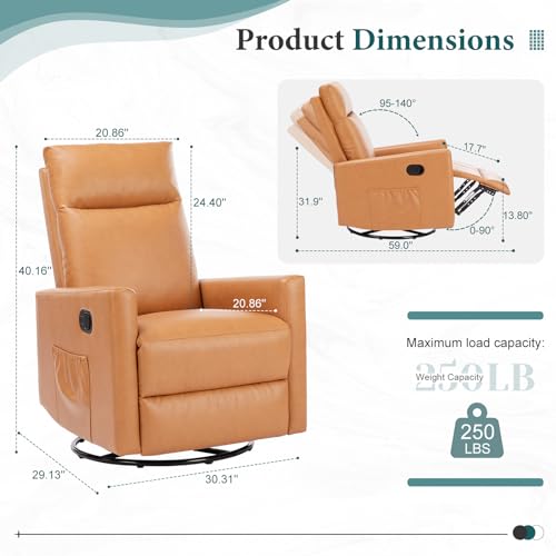 Grey Linen Upholstered Recliner Chair with Adjustable Backrest and Footrest O581