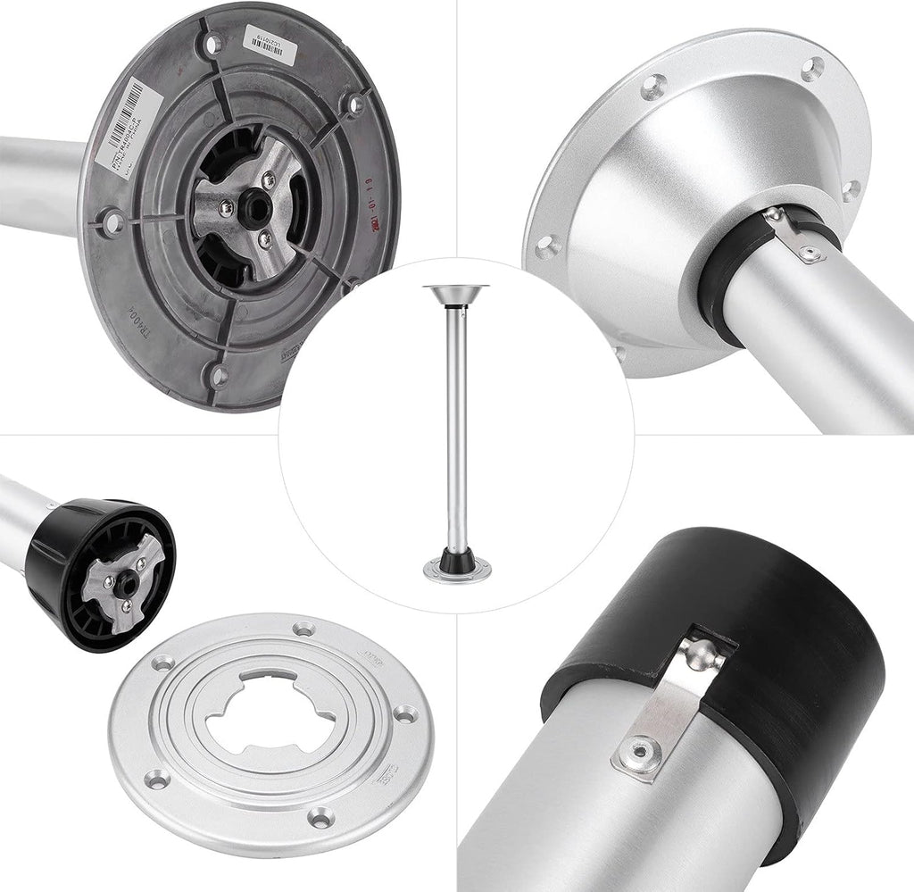 Height Adjustable Swivel Table Leg with Stable Base Ring S514874
