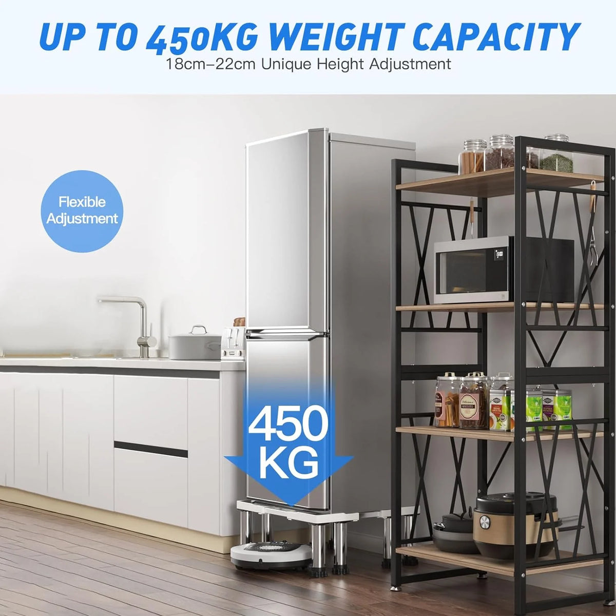 Heavy Duty 8 Stainless Steel Feet Dual Tube Stand C945461
