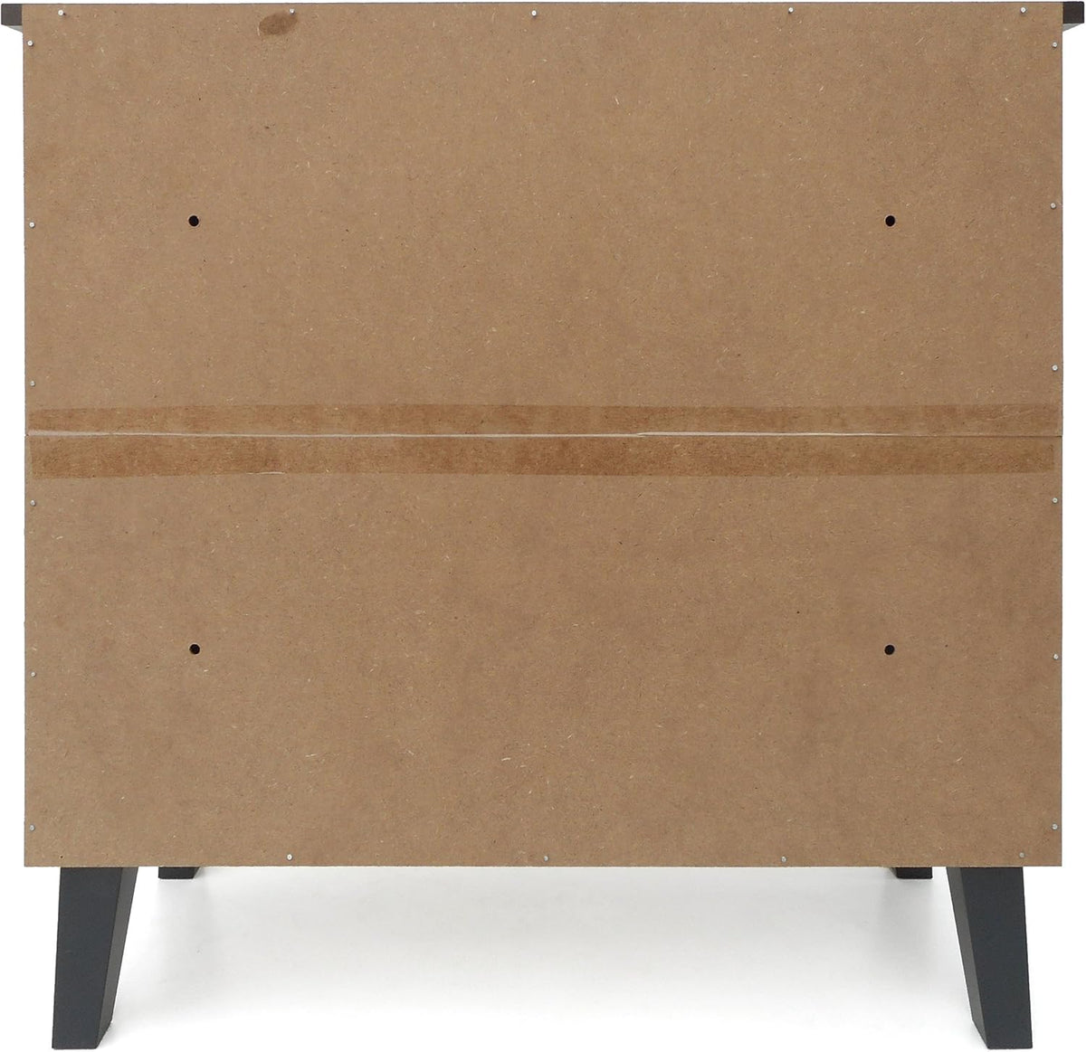 Modern 3-Shelf Faux Wood Cabinet N52601