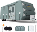 35'-38' Waterproof Breathable RV Cover with Straps & Tire Covers P8248