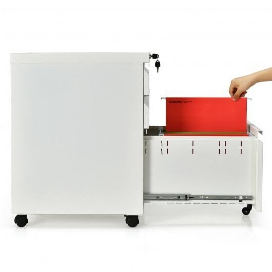 3-Drawer Mobile File Cabinet with Lock M203