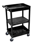 Black 3 Shelf Tub Cart F970