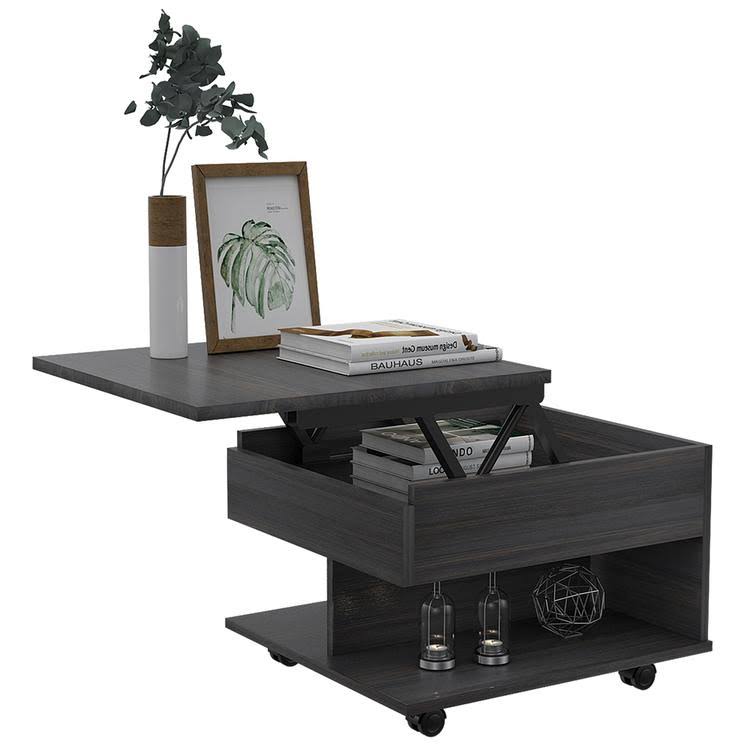 Lift Top Coffee Table with Casters in Espresso Y500