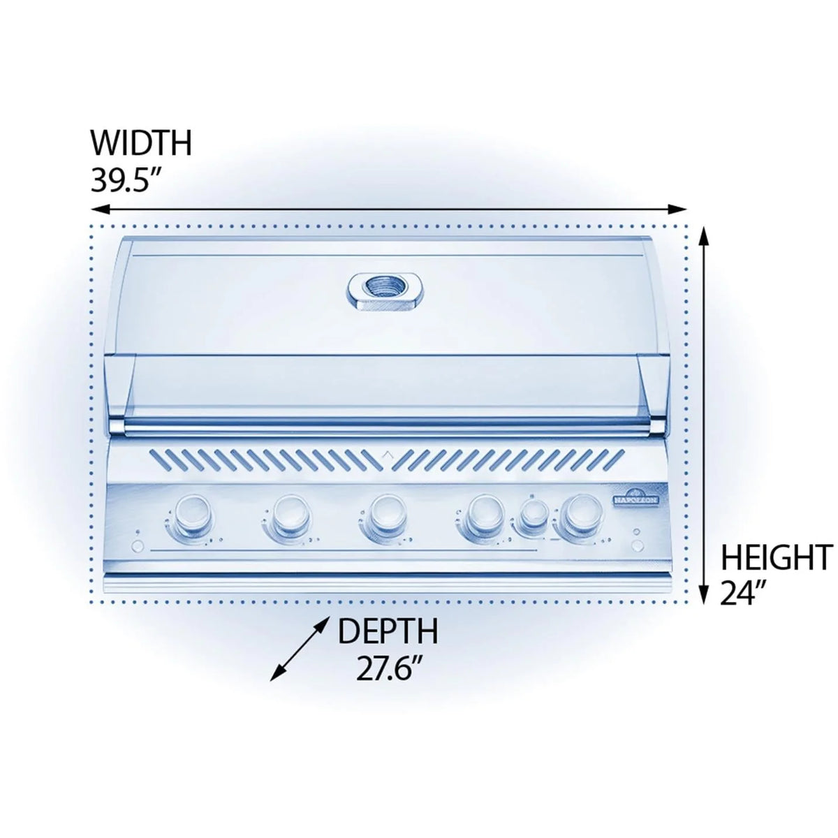 38-Inch Propane Gas Grill with Infrared Rear Burner & Rotisserie Kit H1447