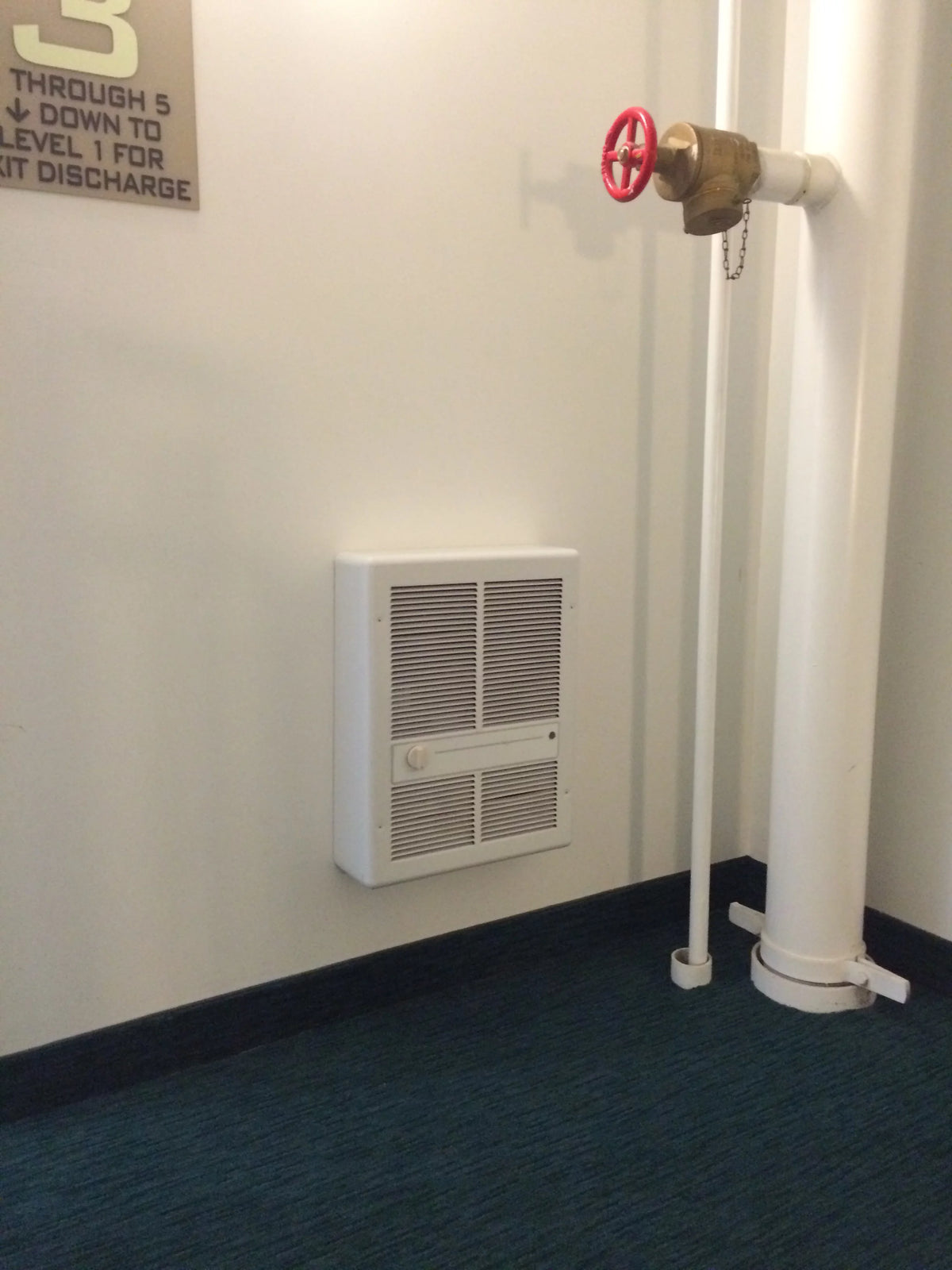 Large Fan Forced Electric Wall Heater 4000-Watt White X2956